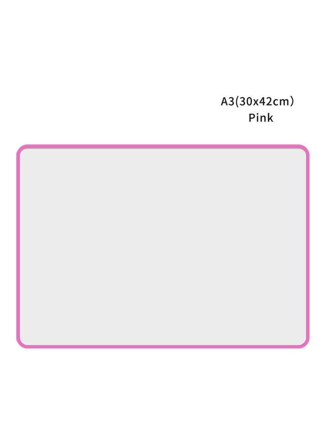 Generic Portable Dry Erase Double-Sided White Board Pink/White  - Image 2