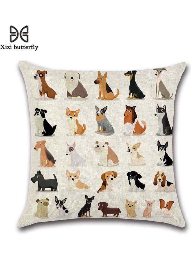 Animal Printed Cushion Cover Multicolour