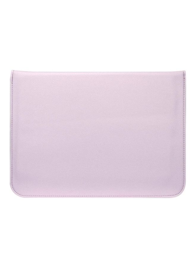 Synthetic PU Leather Envelop Sleeve Carry Pouch Bag for MacBook Pro Pink  - Image 2
