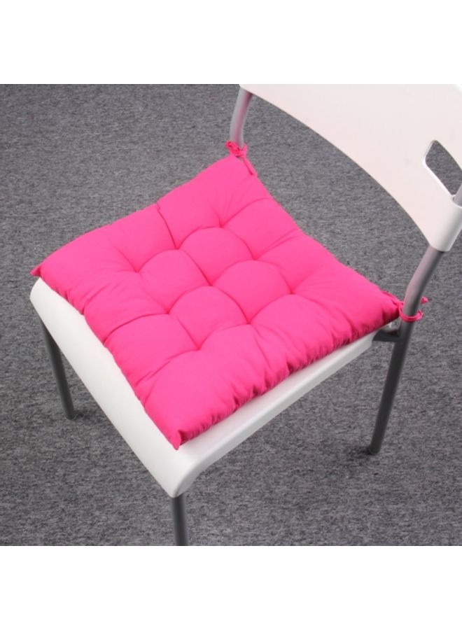 Square Shape Cotton Seat Chair Cushion Pink - Image 1