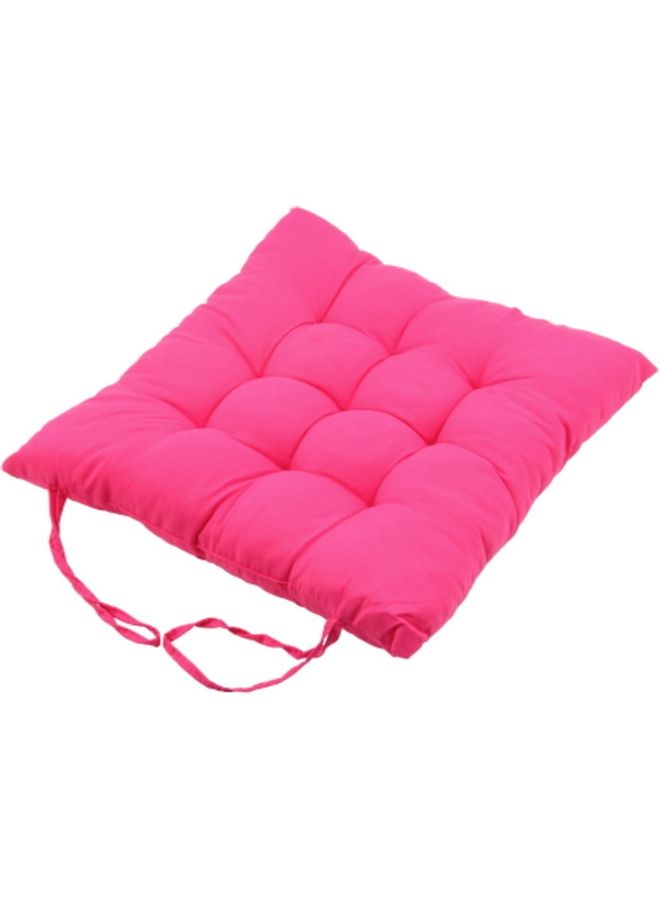 Square Shape Cotton Seat Chair Cushion Pink - Image 2