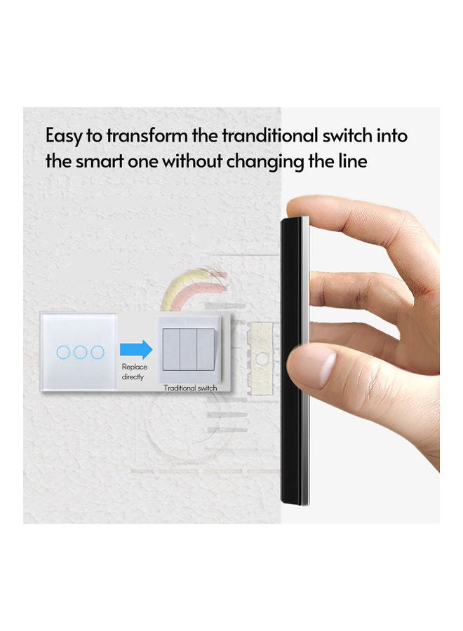 Wi-Fi Smart Switch With Voice Control And Remote Control Black - Image 2