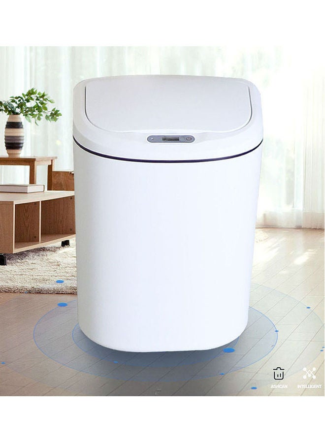 Generic Household Plastic Smart Trash Can White 37X22X26cm  - Image 3