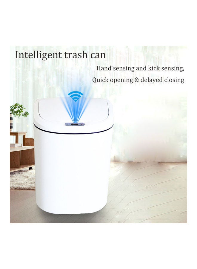 Generic Household Plastic Smart Trash Can White 37X22X26cm  - Image 4