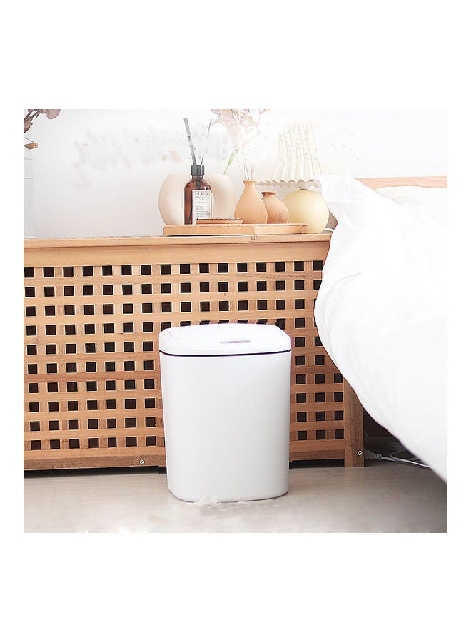 Generic Household Plastic Smart Trash Can White 37X22X26cm  - Image 5