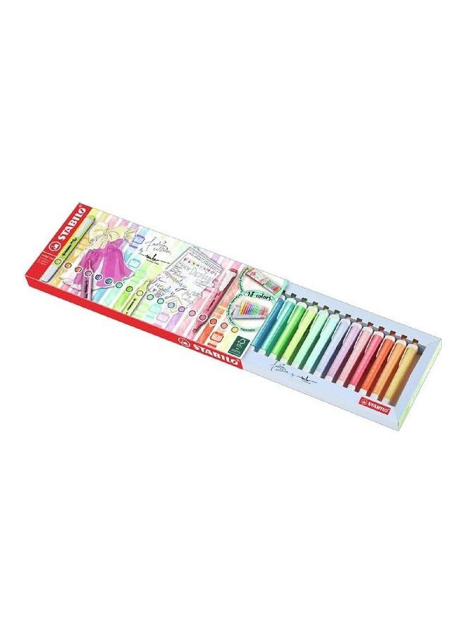 STABILO 18-Piece Neon And Pastel Highlighter Pens Set Multicolour - Image 1