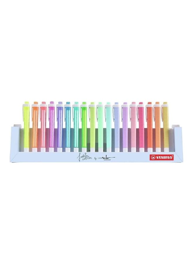 STABILO 18-Piece Neon And Pastel Highlighter Pens Set Multicolour - Image 2