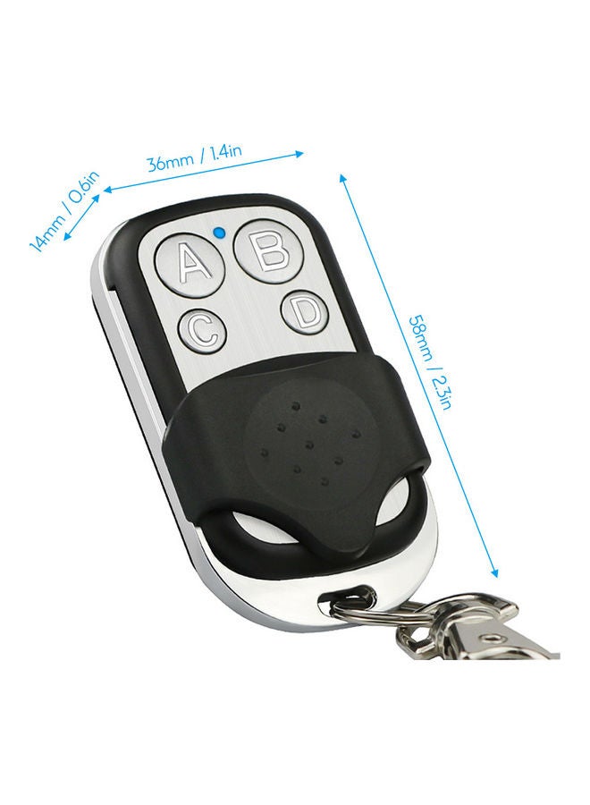 Garage Duplicator Remote Control Key Fob with Cover Protection Silver/Black - Image 3