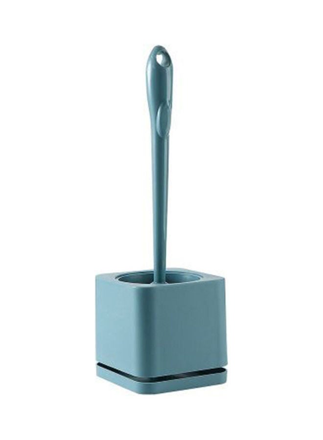 Wall-Mounted Toilet Brush With Base Set Blue 39 x 10 x 10cm 