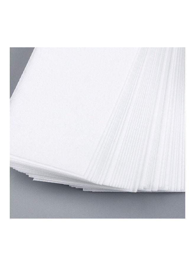 SAPU - 100-Piece Wax Strip Set Nonwoven Epilator Paper White 90grams - Image 1