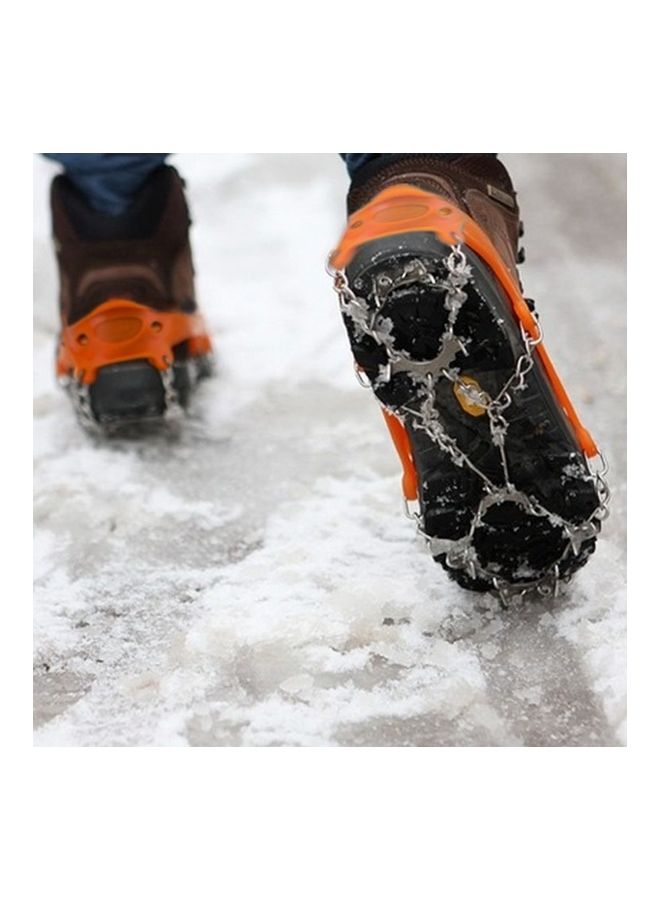 Generic 1 Pair 19 Teeth Anti-Slip Ice Gripper Chain Shoes Cover  - Image 1