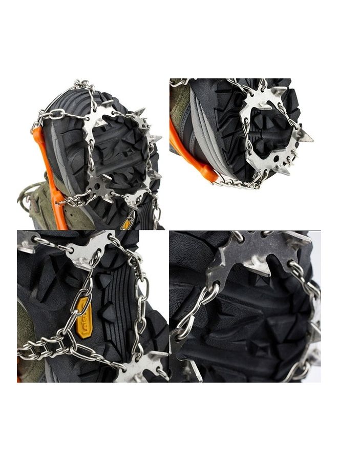 Generic 1 Pair 19 Teeth Anti-Slip Ice Gripper Chain Shoes Cover  - Image 3