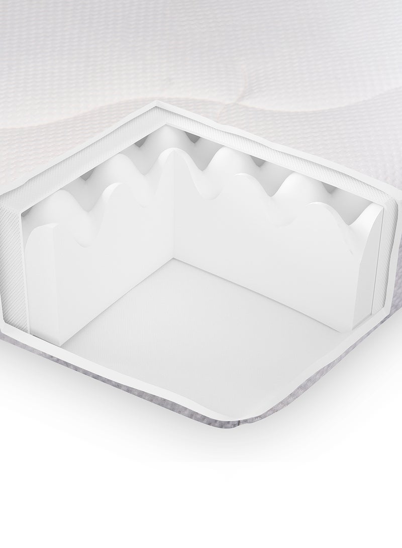 Switch - Bed Mattress - Junior Size Bed 70 X 160 X 10 - Foam Filled White - Bedroom Furniture Foldable Mattress White 70 x 160 x 10cm - Image 1