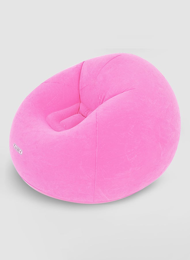 Jilong - Inflatable Lazy Living Room Sofa Air Beanbag Pink 94X83X76cm - Image 1