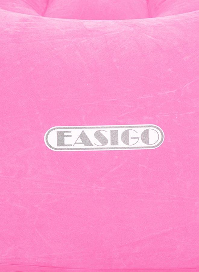 Jilong - Inflatable Lazy Living Room Sofa Air Beanbag Pink 94X83X76cm - Image 1