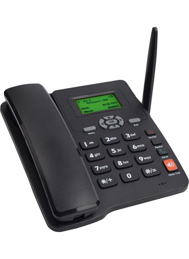 Generic Cordless Desktop Telephone Set Black  - Image 2