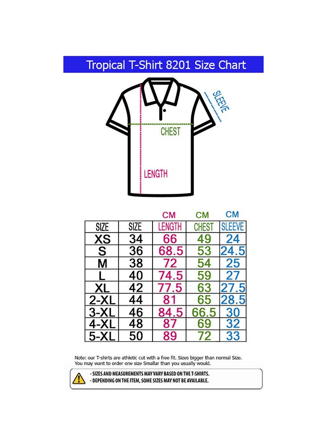 Tropical Solid Pattern 3 Button Placket Polo White  - Image 5