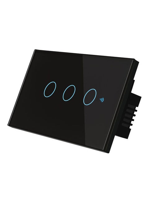 Wi-Fi Smart Switch With Voice Control And Remote Control Black
