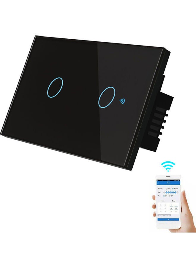 Wi-Fi Smart Switch With Voice Control And Remote Control Black - Image 3