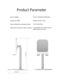 Usams Multi-Angle Adjustment Mobile Mount Silver  - Image 3