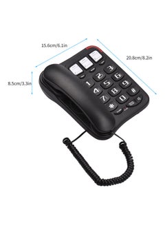 Generic Corded Phone Black  - Image 3