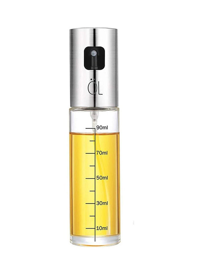 Oil Spray Bottle Silver/Clear - Image 1