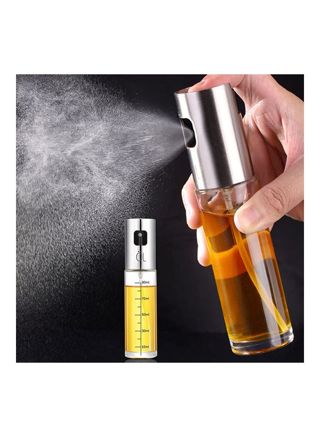 Oil Spray Bottle Silver/Clear - Image 2