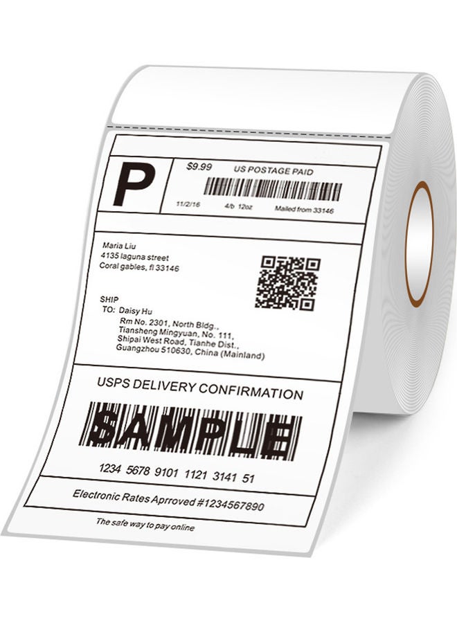 500-Piece Thermal Label Paper Rolls White - v1625144941/N48681533A_2