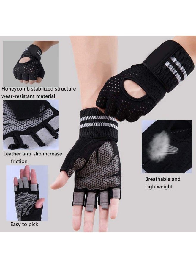 XiuWoo Anti-Slip Weight Lifting Gym Gloves one size centimeter  - Image 2