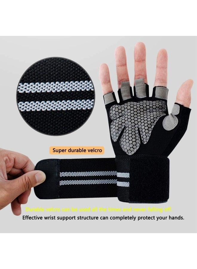 XiuWoo Anti-Slip Weight Lifting Gym Gloves one size centimeter  - Image 4