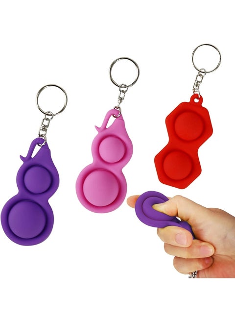 3-Piece Fidget Keychain Toy