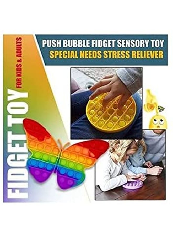 XiuWoo Big Butterfly Push Pop Fidget Sensory Toy - Image 2