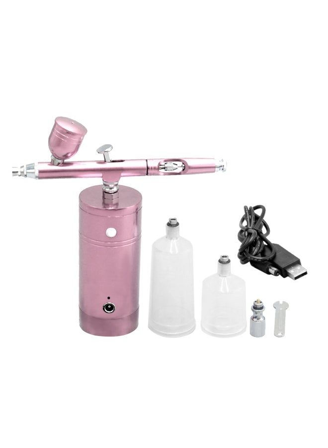 KKmoon Portable Rechargeable USB Airbrush Kit Pink 19.00X6.00X17.00cm  - Image 1
