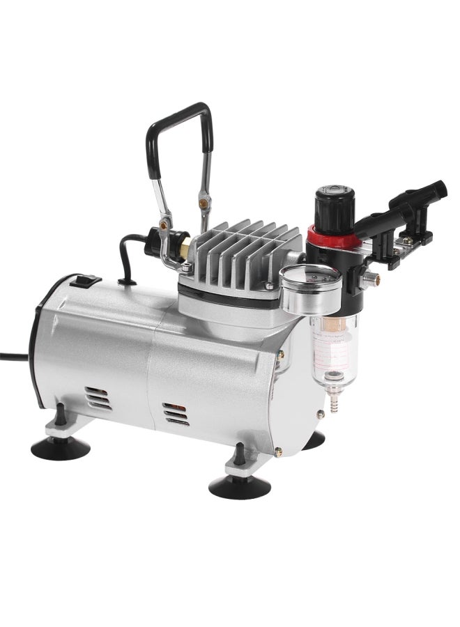 KKmoon 220V Professional Gravity Feed Dual Action Airbrush Air Compressor Kit Multicolour 41.50X16.00X31.00cm  - Image 3