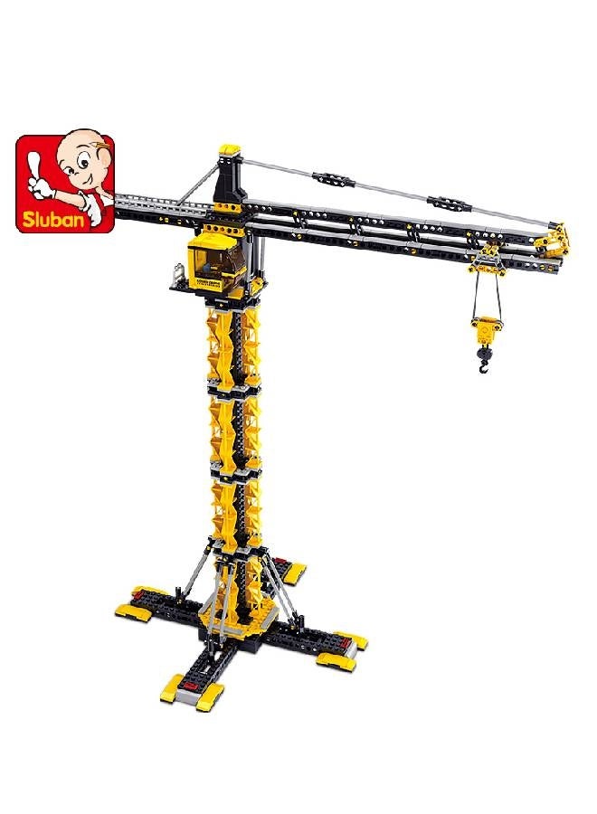 سلوبان مجموعة بناء شاحنة ورافعة بناء من 1461 قطعة M38-B0555 1461 أكبر من 6 سنوات - Image 3