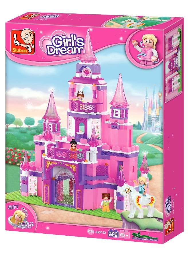 Sluban M38-B0152 472-Piece Girls Dream Princess Castle 472 6+ Years - Image 2