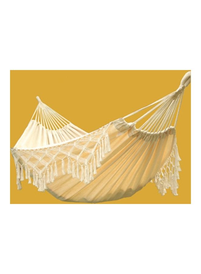 Generic - Tassel Double Canvas Hammock White - Image 1
