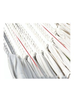 Generic Canvas Fabric Hammocks Striped Ultralight Outdoor Beach Swing Bed White  - Image 4