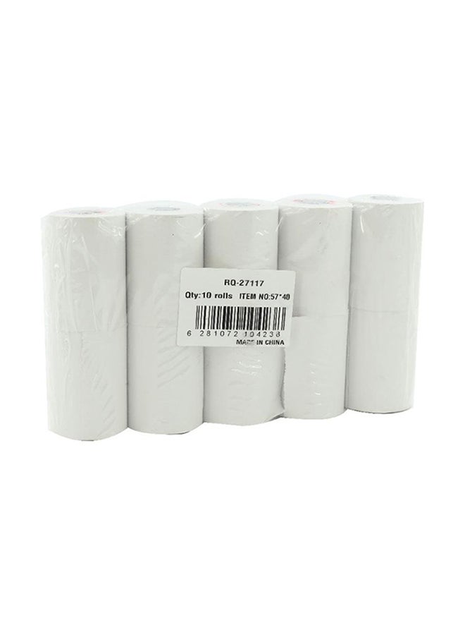 ROCO 10-Piece Single Ply Machine Paper Roll