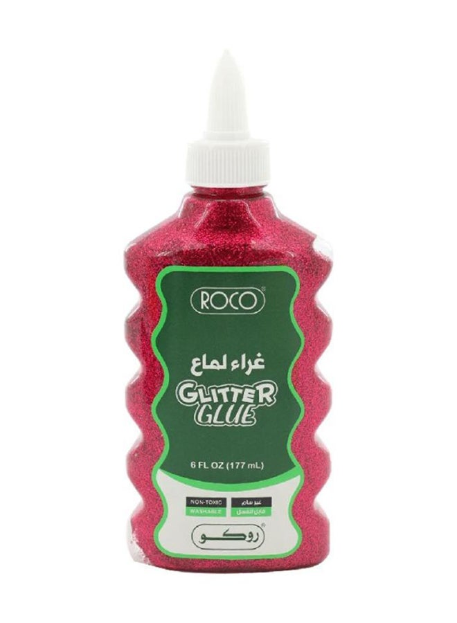 ROCO Glitter Glue Red