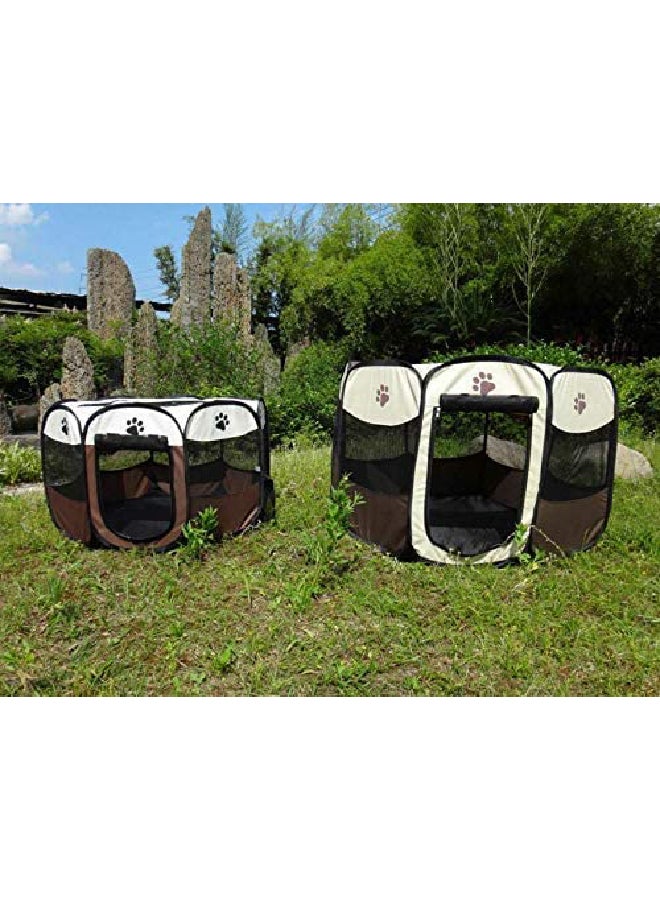 Mumoo Bear Fabric Pet Play Medium Brown 54.2 x 44.3 x 5.6cm - Image 2