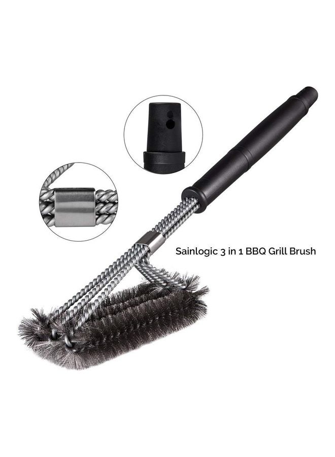 Large Barbecue Grill Cleaning Wire Brush Multicolour 46x7x12cm - Image 2