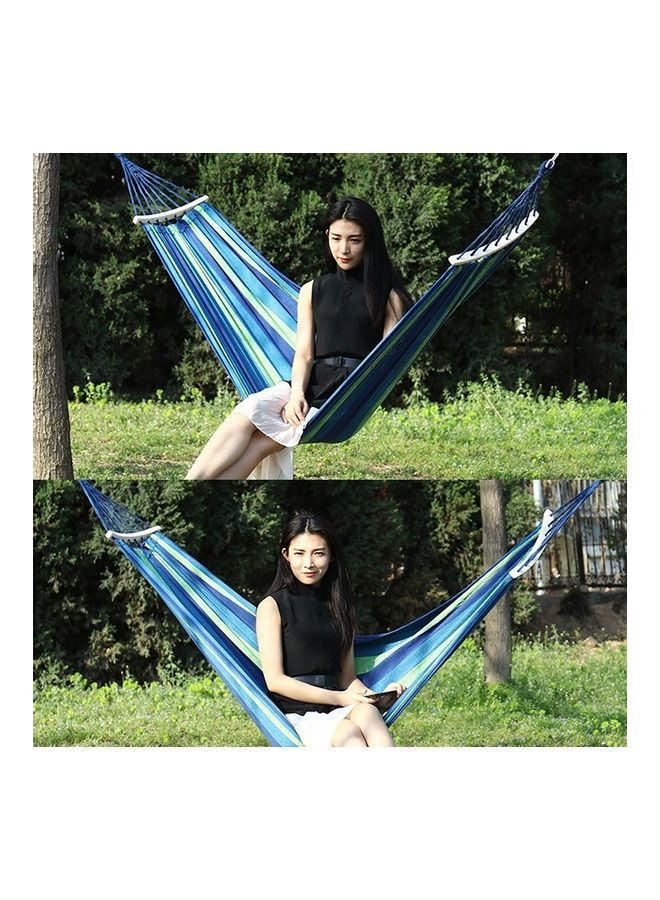 Thick Canvas Outdoor Hammock Swing Multicolour - Image 2
