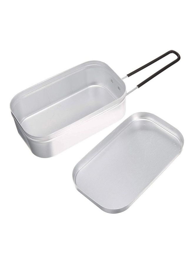 Outdoor Travel Camping Camping Lunch Box Silver 22 x 11 x 18cm  - Image 2