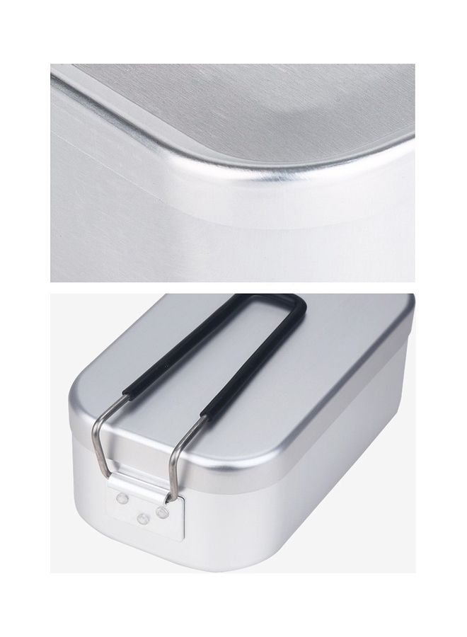 Outdoor Travel Camping Camping Lunch Box Silver 22 x 11 x 18cm  - Image 4
