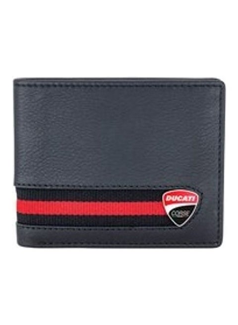 Firenze Men's Genuine  Leather Wallet - DTLUG2000202 Black/Red