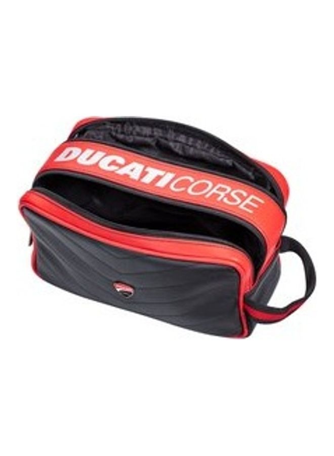دوكاتي كورس حقيبة غسيل كاجوال إسينشال. لون أسود/أحمر/أبيض. - Image 3
