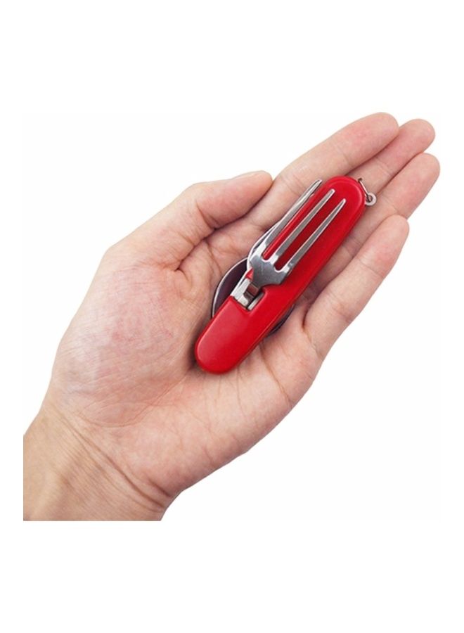 Generic Outdoor Stainless Steel Folding Cutlery Set 10 X 2 X 3cm - Image 4