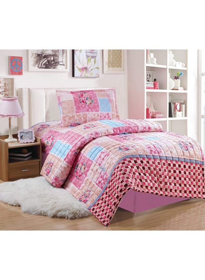 سليب نايت طقم لحاف مضغوط للأطفال مكون من 3 قطع بوليستر متعدد الألوان 150x200سم