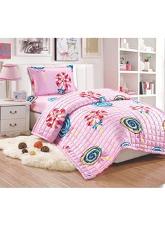 3 Pieces Kids Compressed Comforter Set Single Size Polyester Multicolour 150x200cm - v1625153523/N48692456A_1